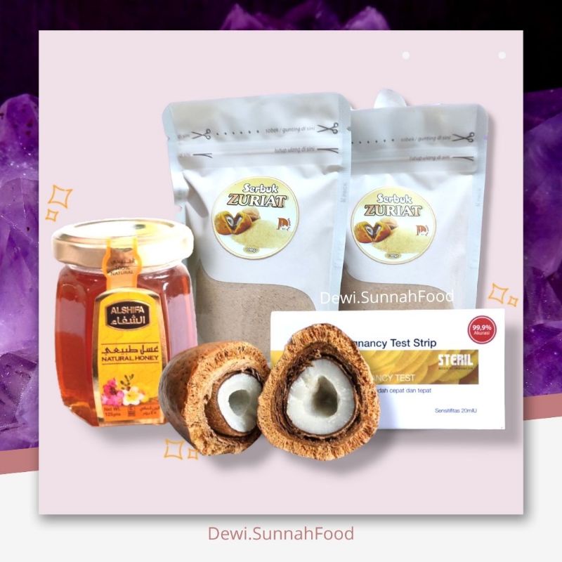 

PAKET PROMIL PEMULA (Serbuk Zuriat 150gr + Madu Alshifa 125gr + 1 Buah Zuriat dan Free Tespek)