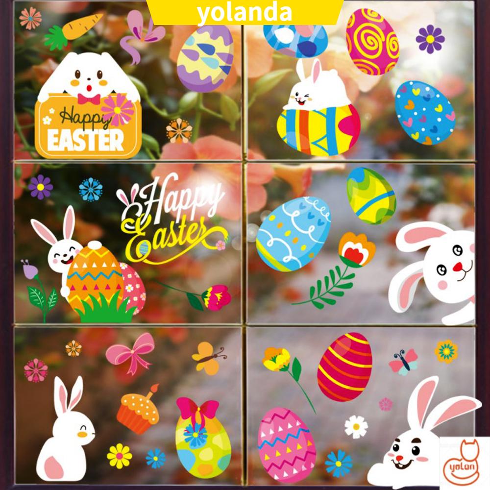 Yola Stiker Dinding Pvc Removable Motif Kartun Kelinci Paskah Untuk Dekorasi Rumah Shopee Indonesia