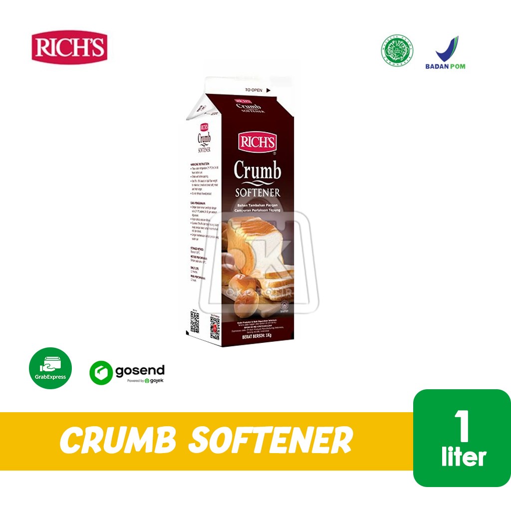 

Richs Crumb Softener / Krim Pelembut Roti 1 Liter KHUSUS INSTANT