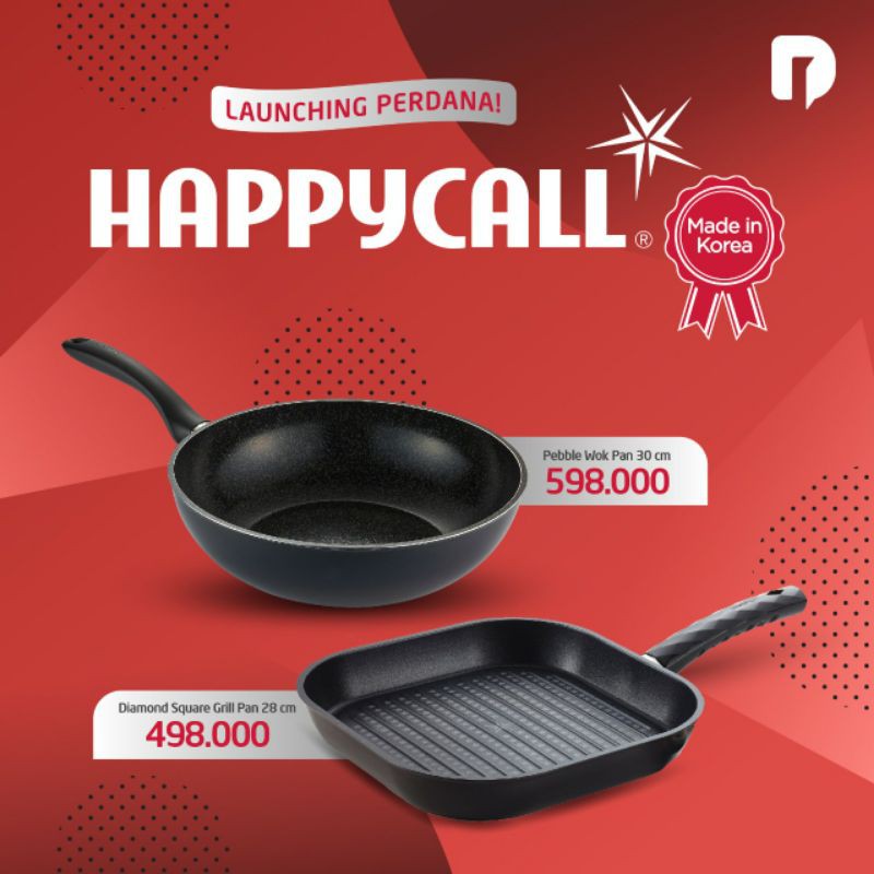 Happycall Pebble Wok Pan 30 cm