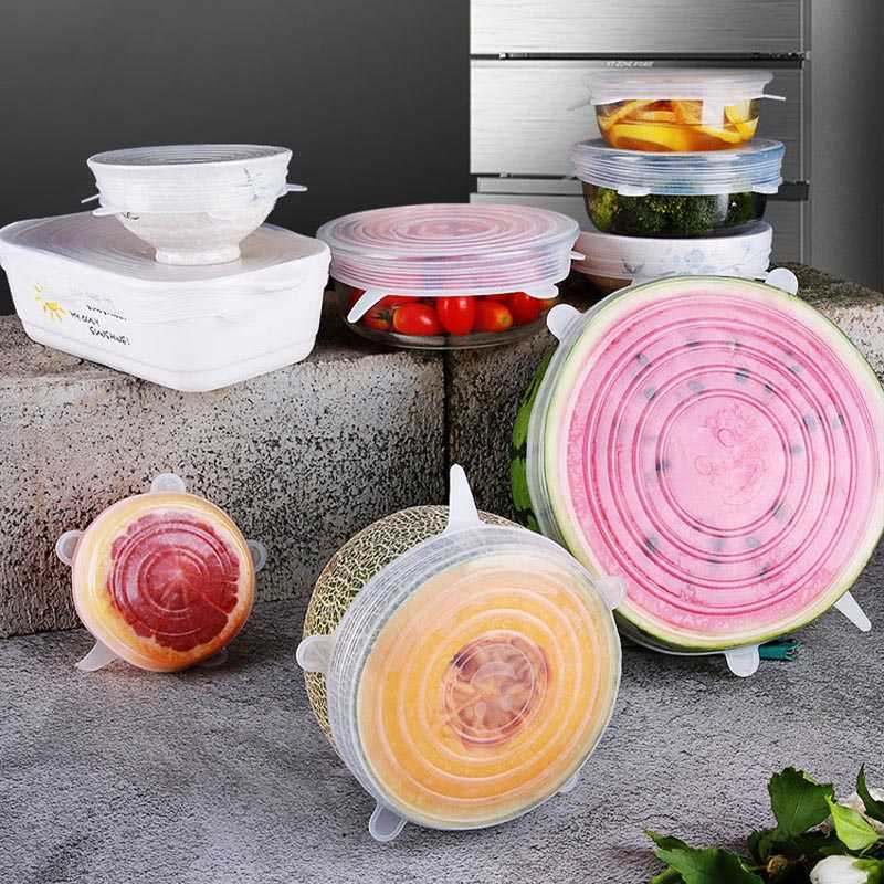 Silicone Penutup Makanan Stretch Food Cover Lid 6 PCS - G20055