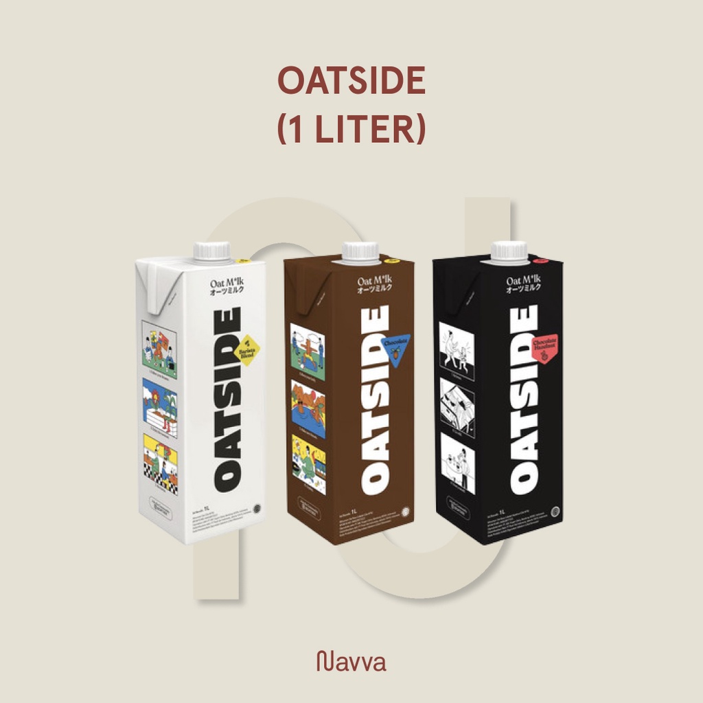 

1 L Oatside Barista Oat Milk Chocolate Hazelnut / Susu Gandum Cokelat