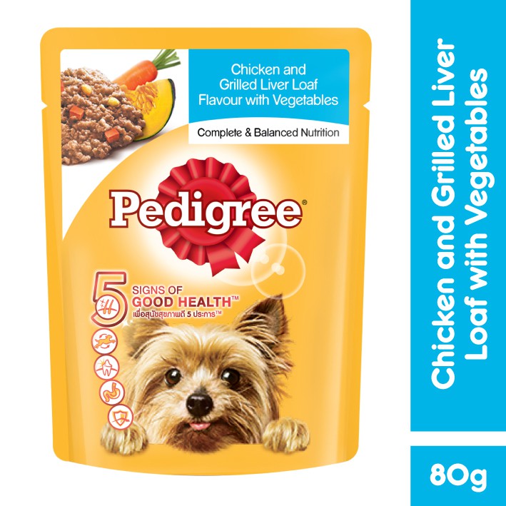 PEDIGREE® Makanan Anjing Basah Rasa Simmered Beef, Beef Chunks & Chicken - Isi 12-2
