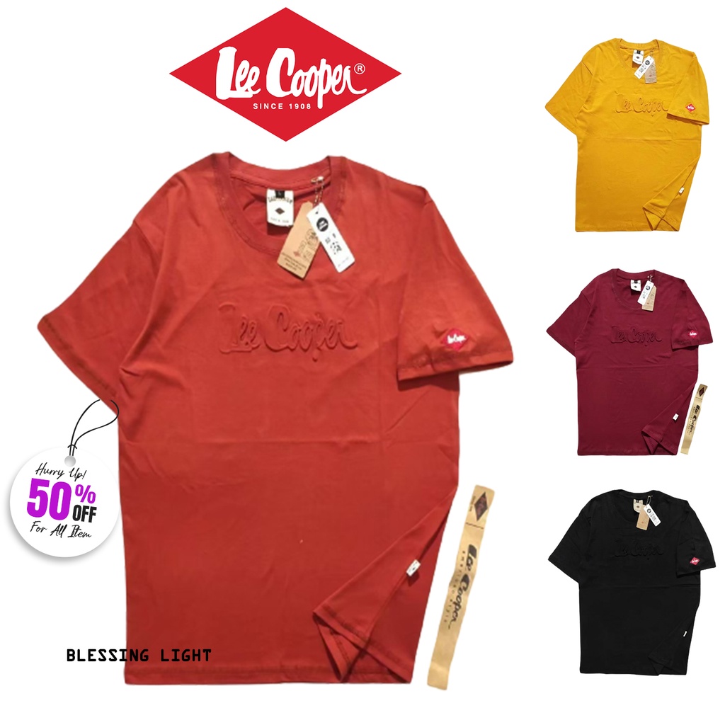 Kaos Baju Pria Distro Murah Keren Original Lee Cooper Premium