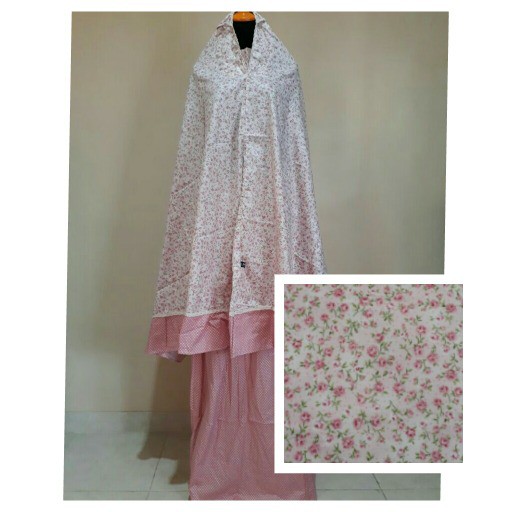 PROMO RAMADHAN MUKENA DAISY 2398 MUKENA KATUN JEPANG ORIGINAL DEWASA MOTIF BUNGA SHABBY
