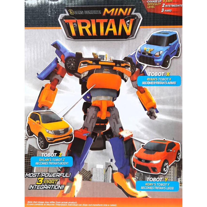Tobot Tritan Kombinasi 3 Robot Tobot X Tobot Y Tobot Z Jadi 1 Robot Unit Spesial