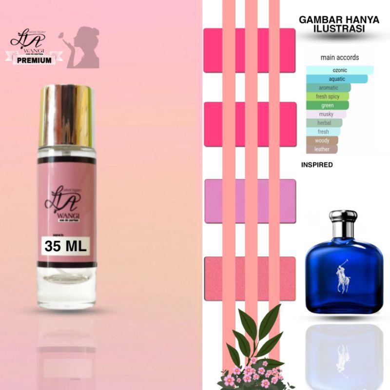 PARFUME REFILL POLO BLUE RALPH LAURENT  LIA WANGI