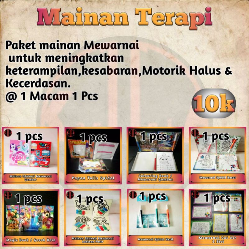 Mainan Edukasi Paket Mainan Mewarnai Untuk Kreatifitas Anak