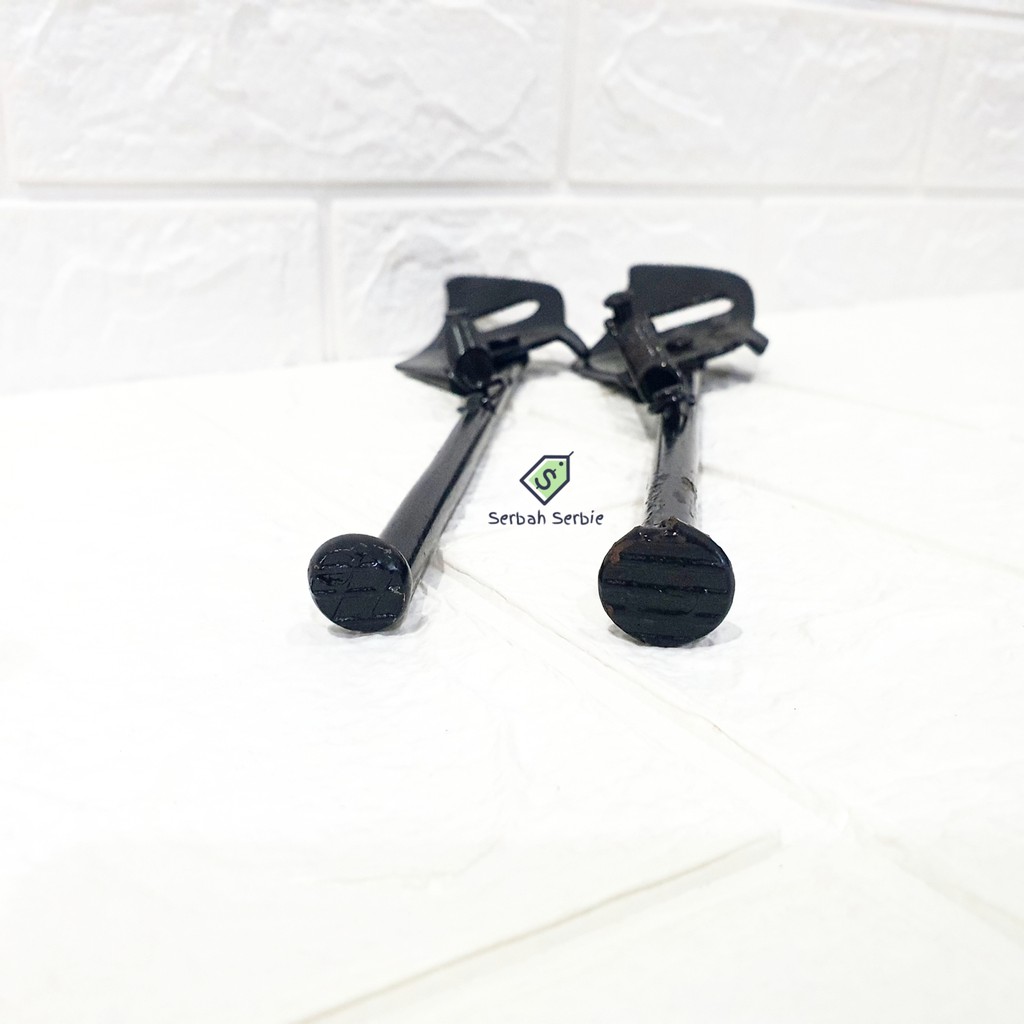 STANDAR SEPEDA 18 18&quot; KICK STAND SIDE STAND BESI HITAM LIPAT BMX MINI ANAK CITY BIKE BICYCLE FOLDING