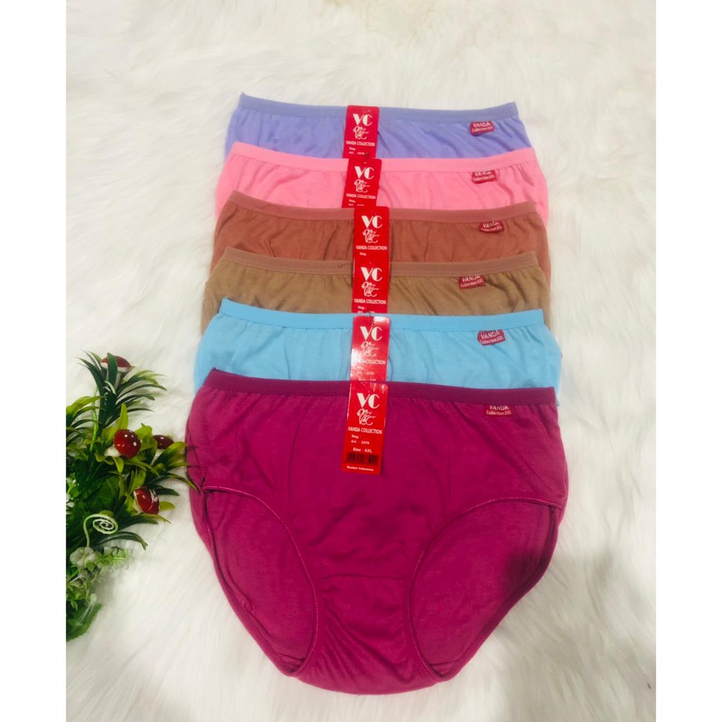6 PCS  VANDA By Freya | Celana dalam wanita  dewasa Katun polos Art Vanda /KL