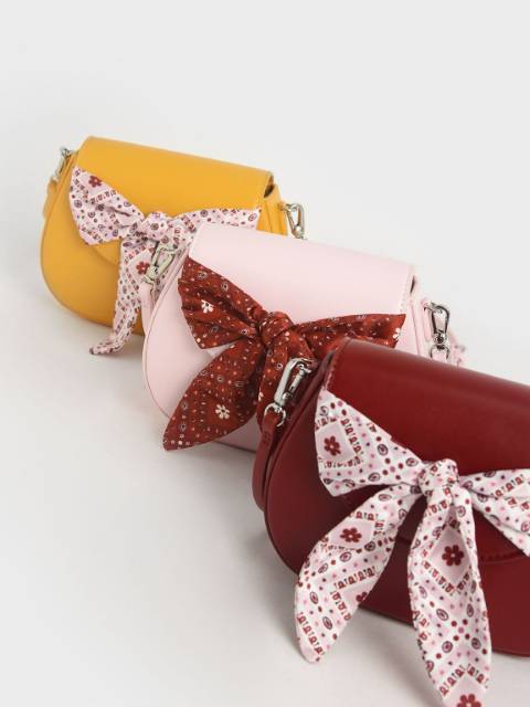 CK Summer 2020 Responsible Collection: Girls' Bandana Print Bow Crossbody Bag