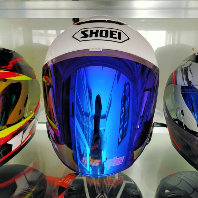 HELM HALF FACE KYT KYOTO PAKET GANTENG KYOTO PUTIH IRIDIUM KYOTO