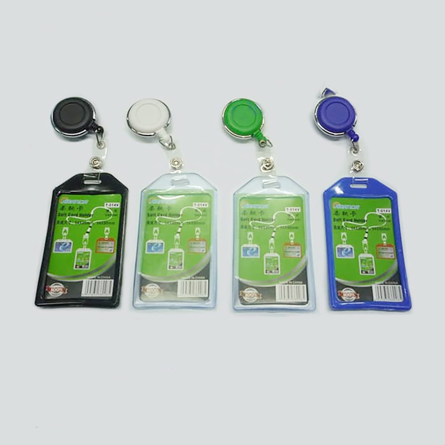 

ID Card Holder Karet Merk Amanda + Yoyo ID List Putar Murah Meriah