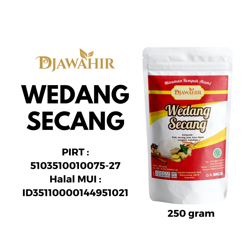 

Wedang Secang Instan Djawahir Herbal 250gram