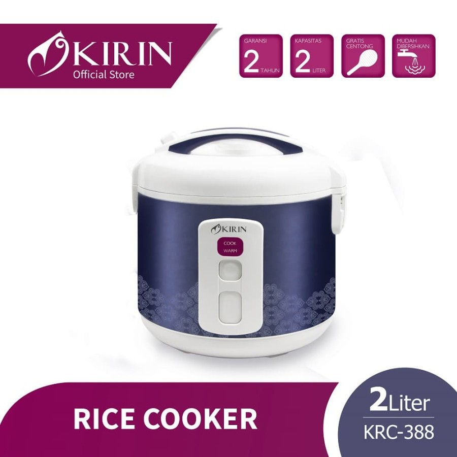 KIRIN RICE COOKER 2.0 LITER | KRC-388 TETRAN