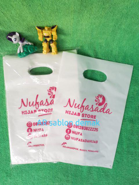 Plastik Sablon Plong Hd Ukuran 20x30 Free Desain