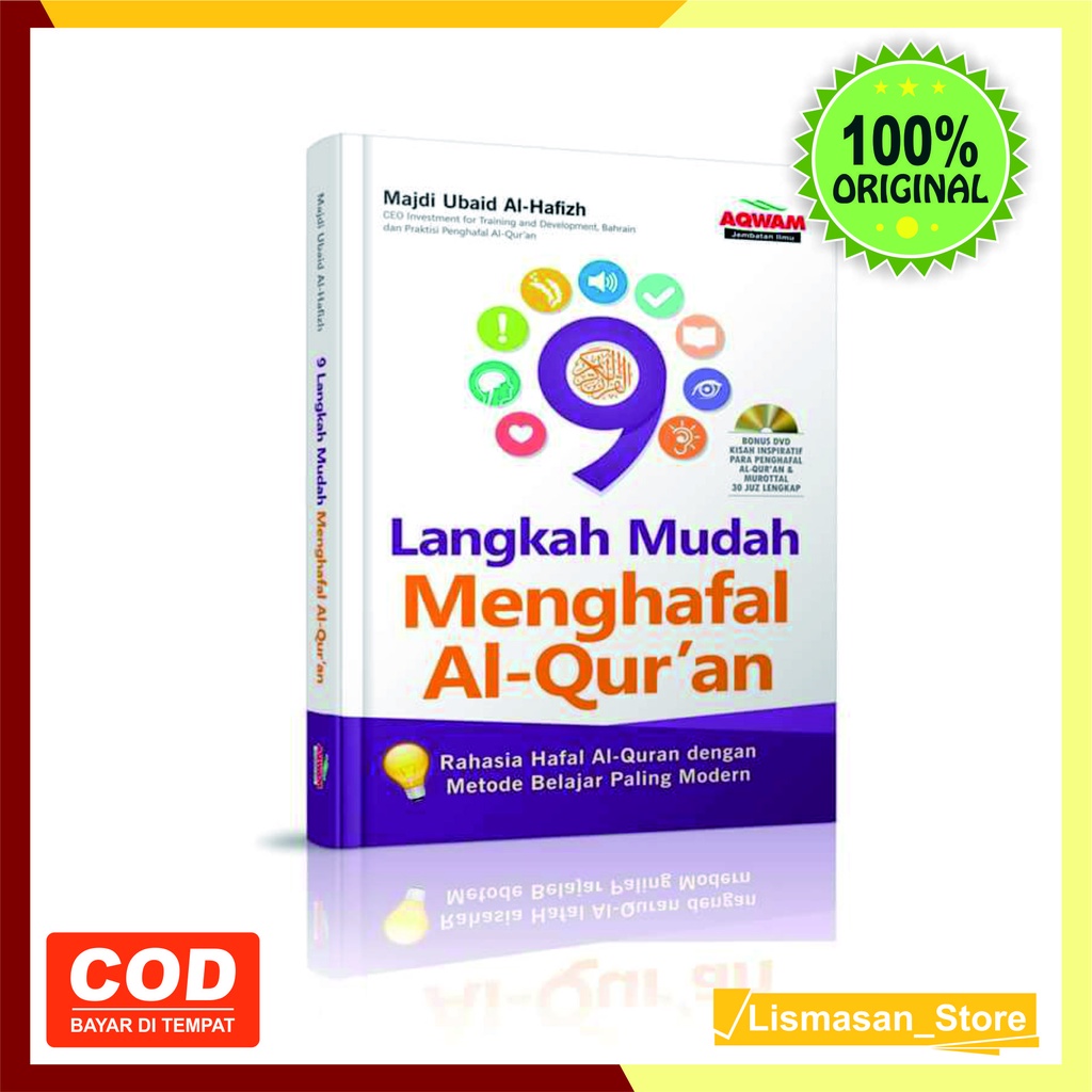 Buku 9 langkah mudah menghafal alquran bonus dvd