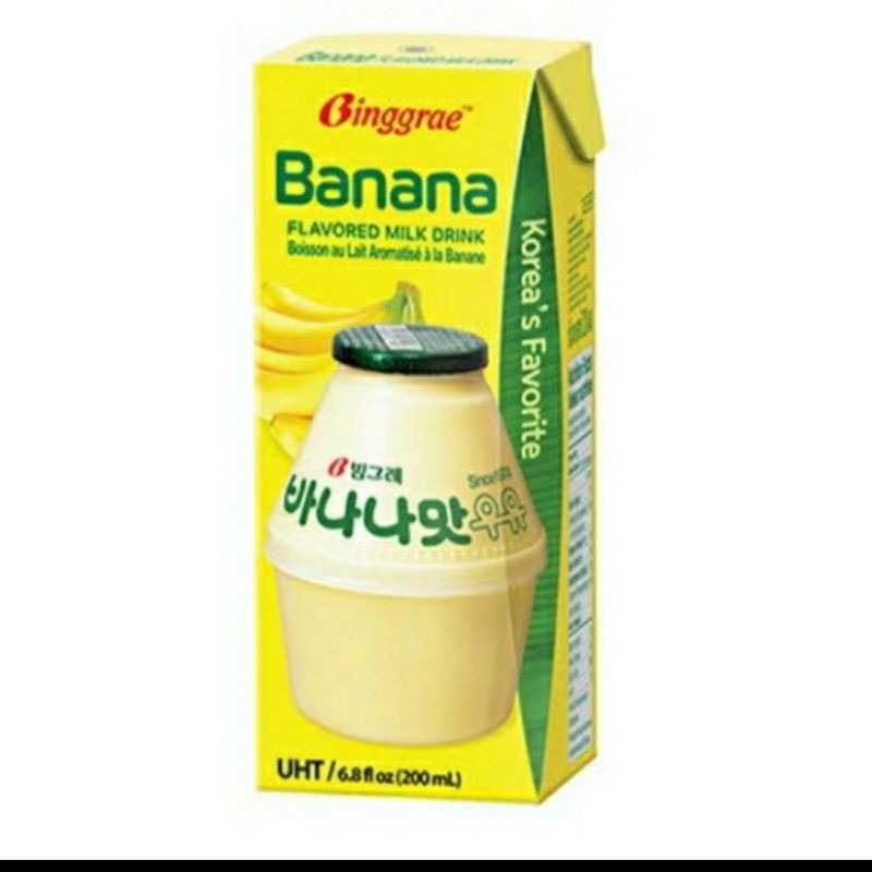 

Bingrae Banana Flavored Milk Drink 200ml*