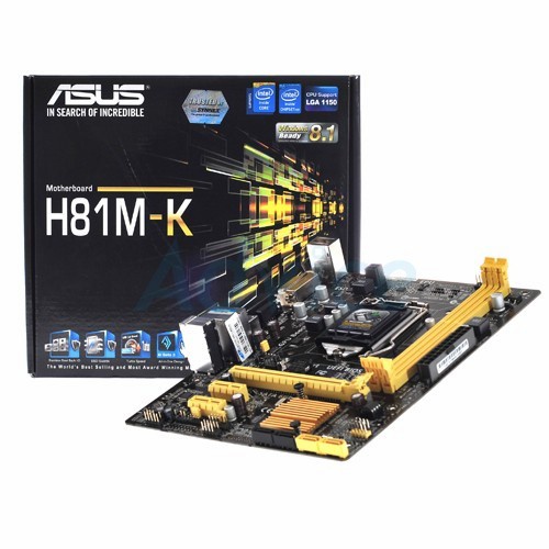 Motherboard ASUS H81M-K LGA1150 DDR3 USB3 RESMI 3TH