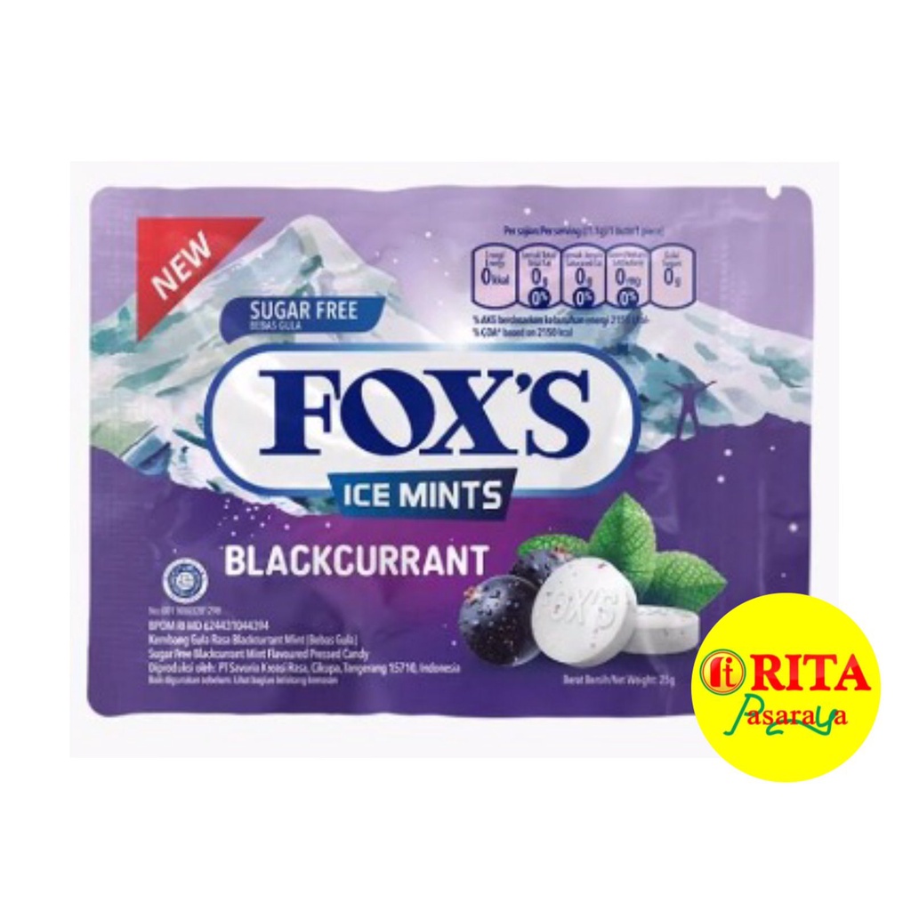 

Fox's Ice Mints Permen Blackcurrant 25gr