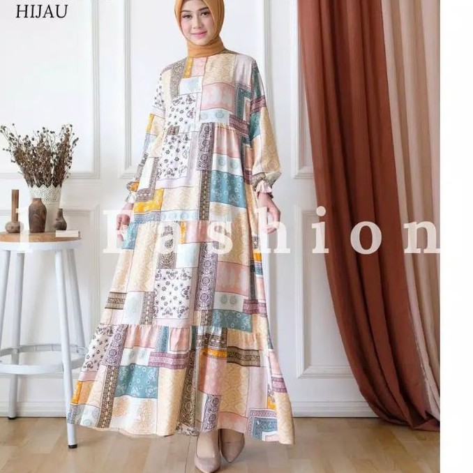 gamis santung rayon super homeydress