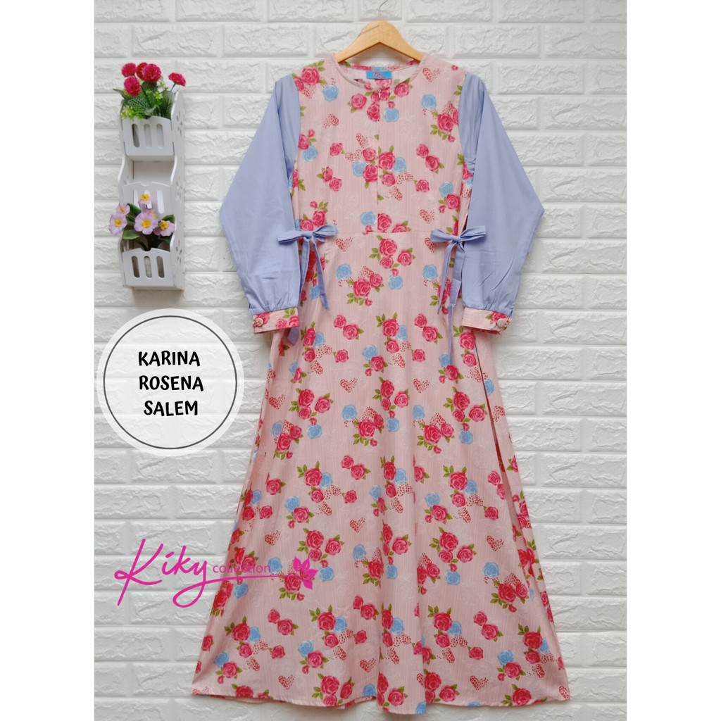 Gamis Katun Jepang Original Cantik Terbaru Fashion Muslimah Dewasa Terbaik Karina Rosena