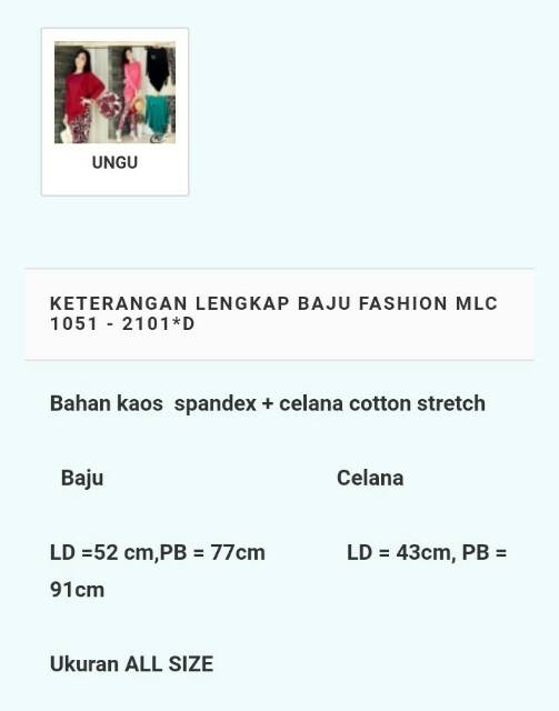 Sale Mlc Fashion (tunik legging set)