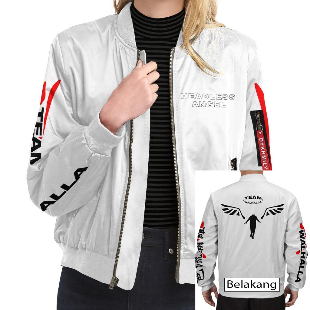 Bomber Valhalla - Jaket Bomber Tokyo Revengers Valhalla Mike Manji toman sano manjiro