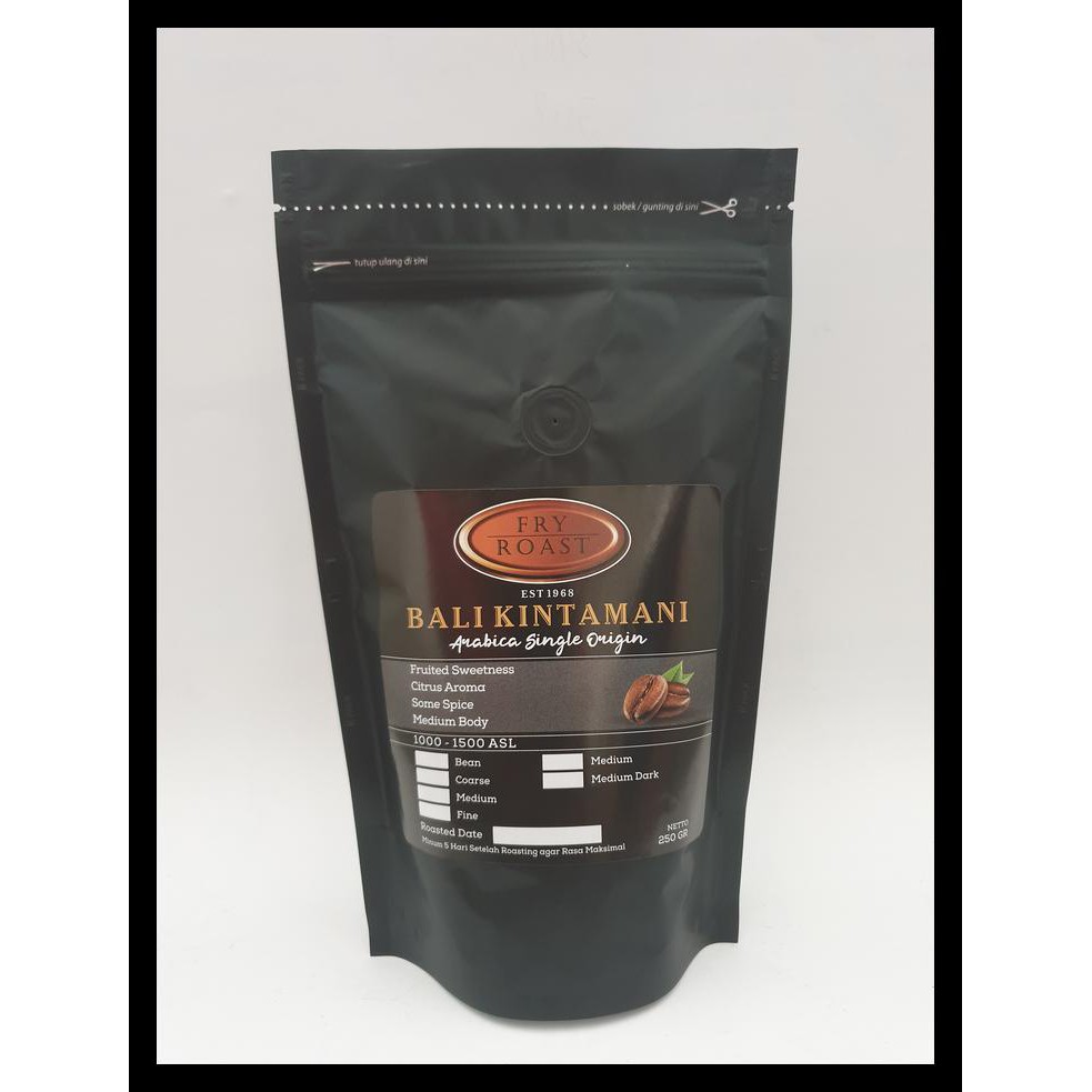 

Kopi Arabika Bali Kintamani 250 Gram (Biji/Bubuk) - Biji Produk Terbatas