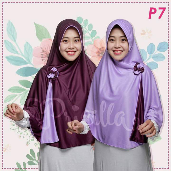 HIJAB BOLAK BALIK PRICILLA P7 LAVENDER (SIZE M, L)