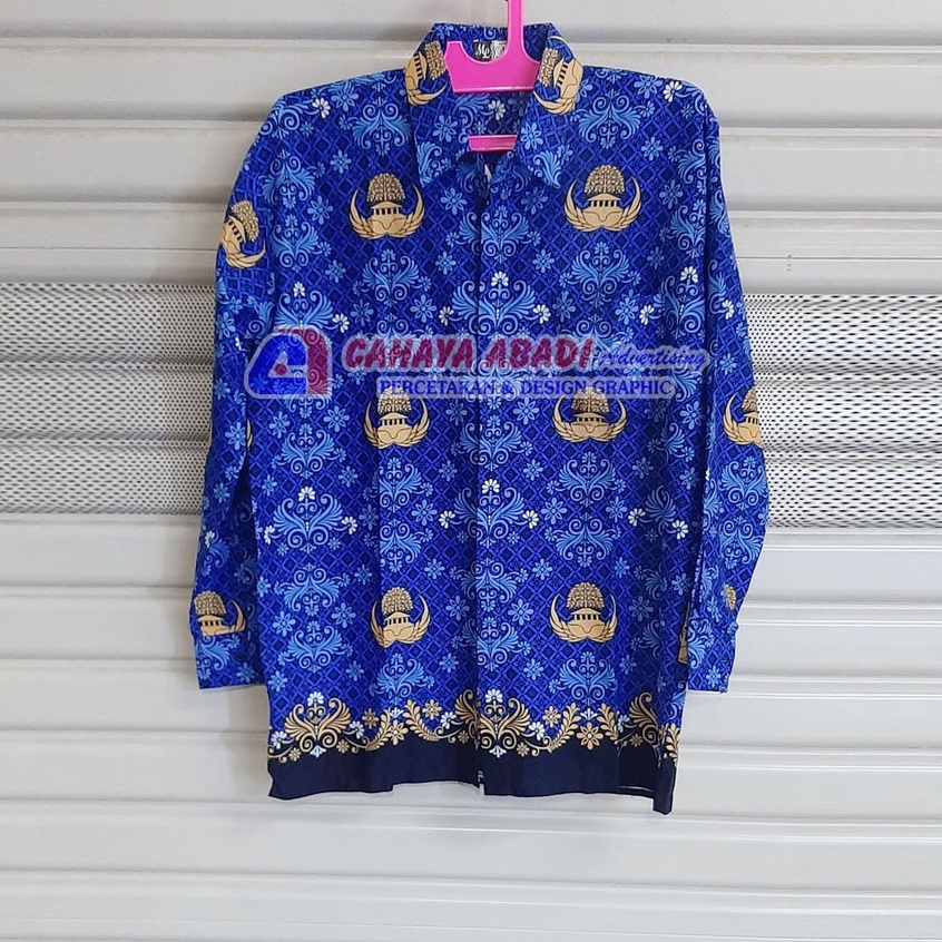 Baju Batik KORPRI Pria Seragam Korpri Pria Tanpa Puring