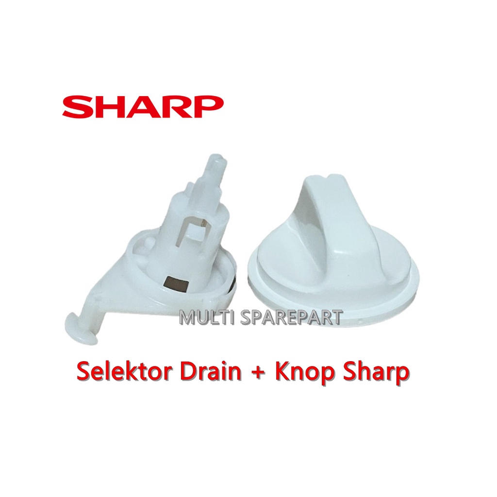 Selektor Drain Mesin Cuci SHARP dan KNOP SEPAKET FULLSET