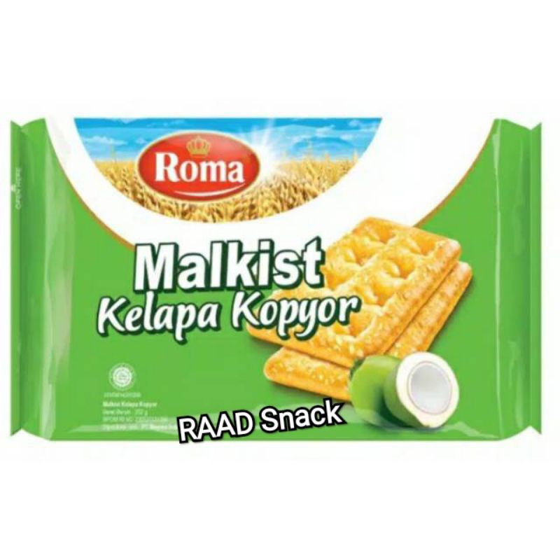 

Biskuit Roma malkist kelapa Kopyor Pack