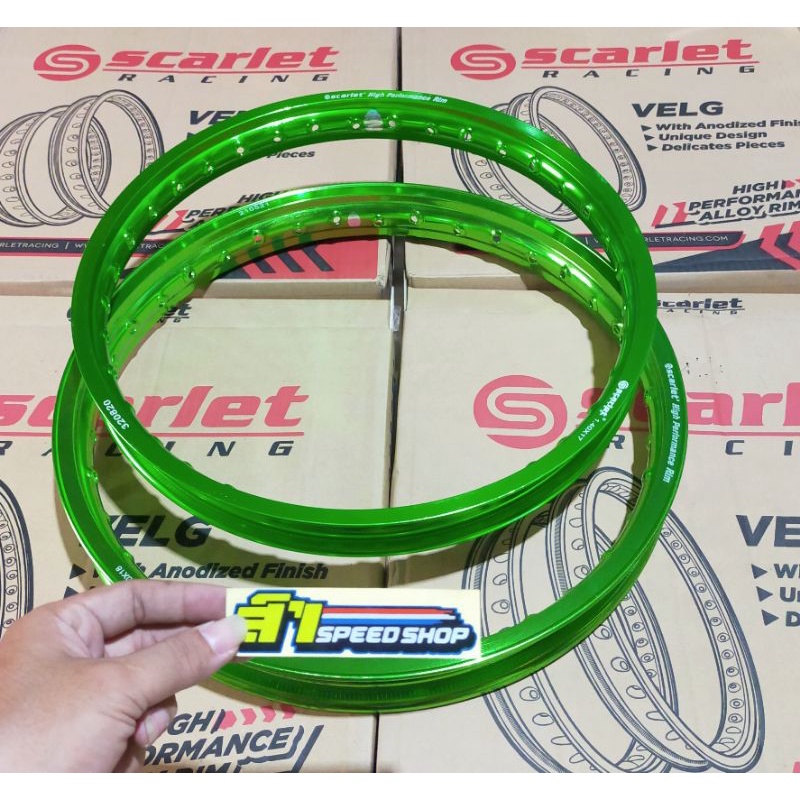 velg scarlet pelek secarlet ring 17 18 lebar 140 160 tipe WM lingkaran 17 18