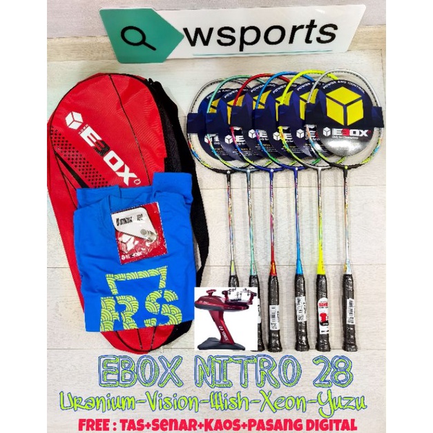 Raket Badminton Ebox NITRO 28 ii Original