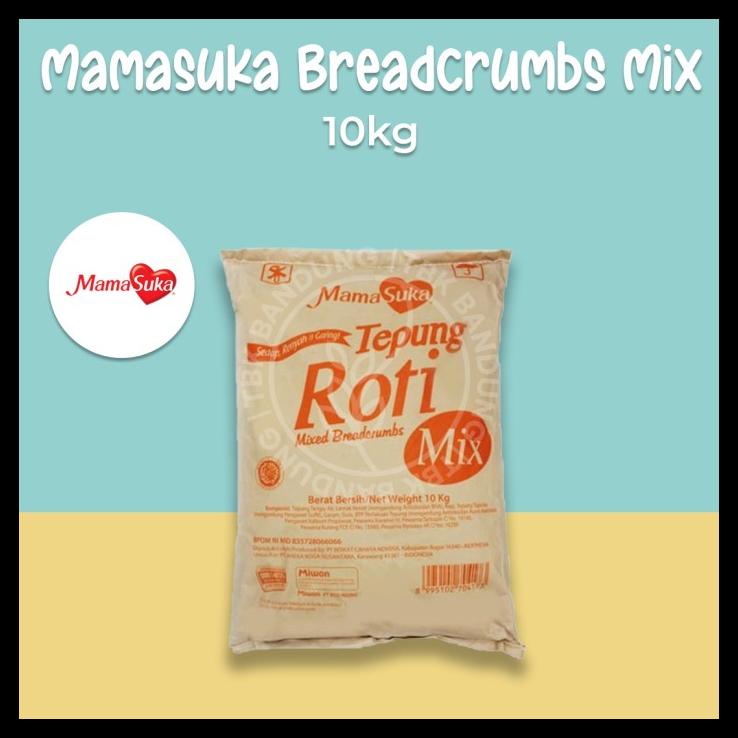 

TERBARUU!! Mamasuka Breadcrumb Mix 10kg Tepung Roti Pangko Panko Kasar Campur SALE