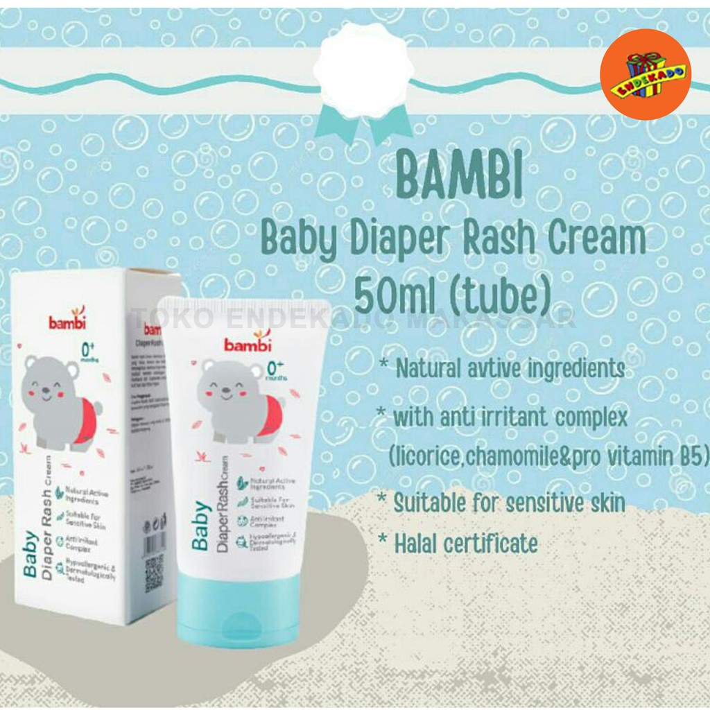 BAMBI BABY DIAPER RASH CREAM 50ml - Krim Bayi