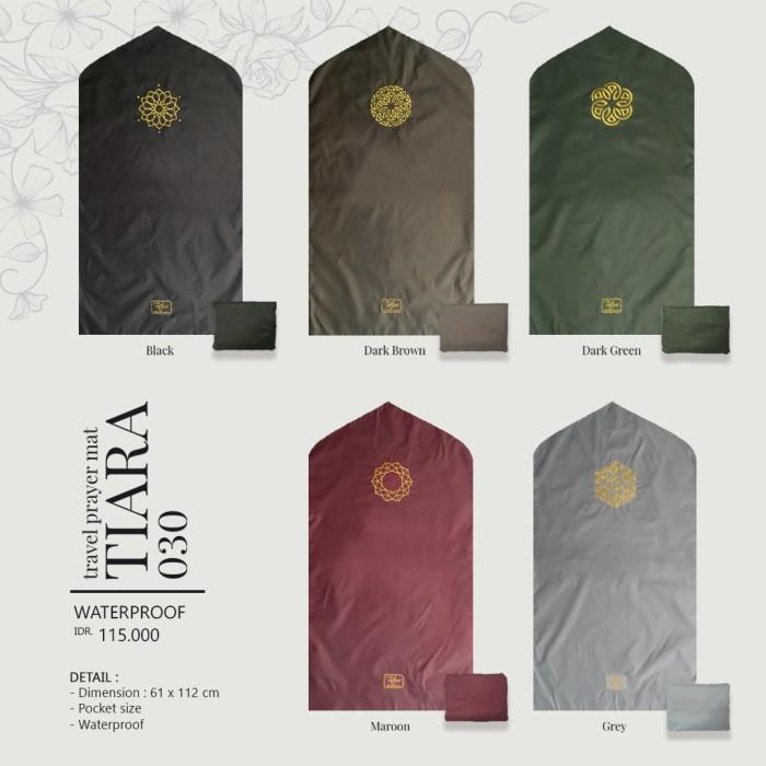 Sajadah Travel Tatuis Tiara 030 Polos Hitam Coklat Hijau Abu Maroon