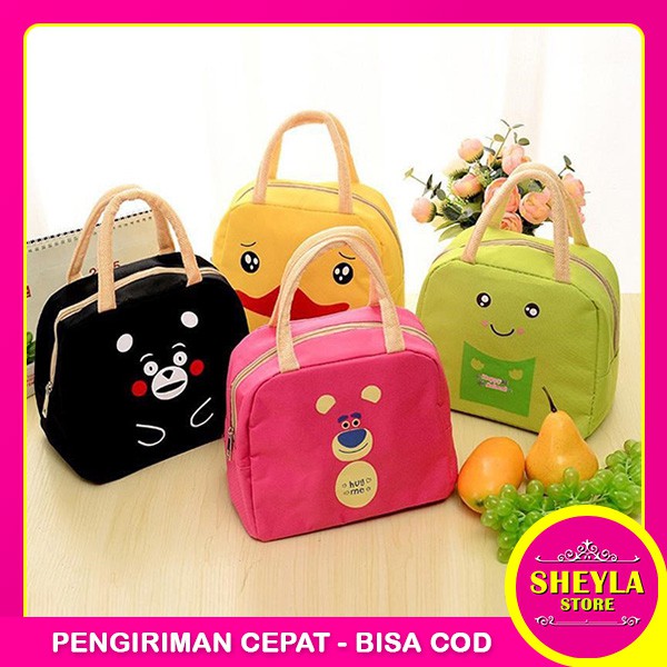 Tas Bekal Karakter / Insulated Lunch Bag Cooler / Tas Bekal Sekolah Piknik Rekreasi / TS-8