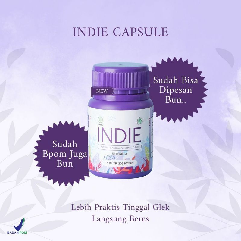 INDIE SLIM CAPSULE / JOIJUS CAPSUL ORIGINAL KAPSUL PELANGSING HERBAL ORIGINAL