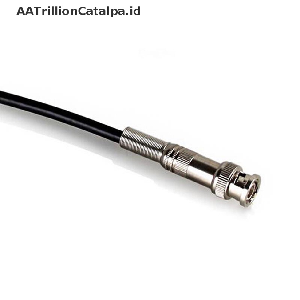 Aatrillioncatalpa Kabel Konektor BNC Male Tanpa Solder Untuk Sistem Kamera CCTV