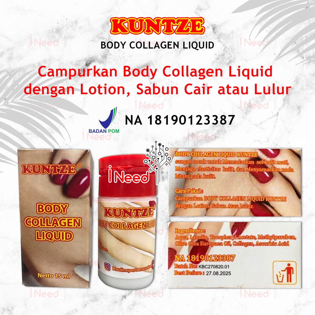 (INEED) Bibit Cair Infus Kuntze BPOM - Kuntze Body Collagen Liquid