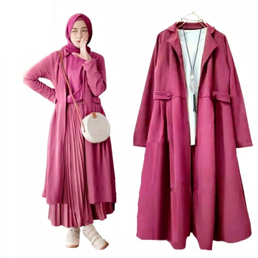 BO - LONG CARDY RIFKA /CARDIGAN WANITA / CARDI WANITA / CARDIGAN VIKA / CARDINGAN