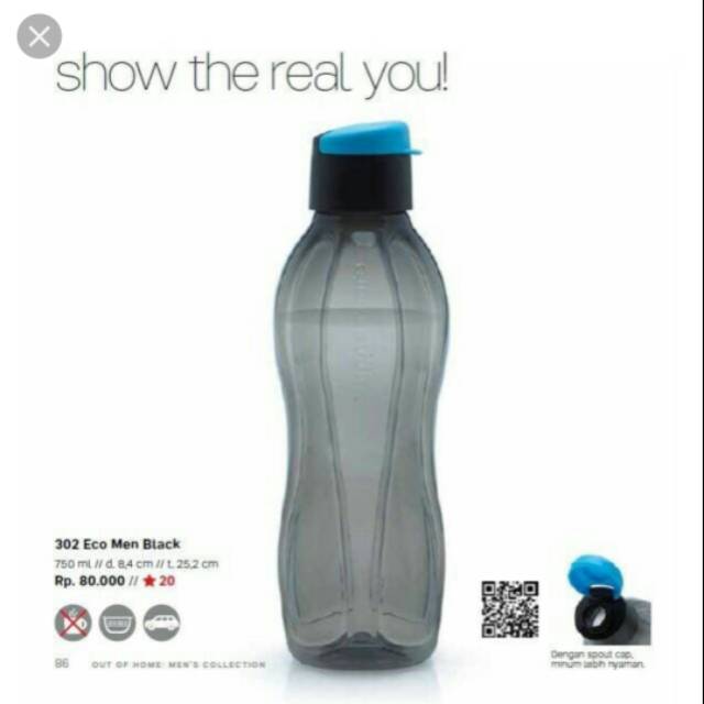 PROMO...... Eco Men Black Tupperware