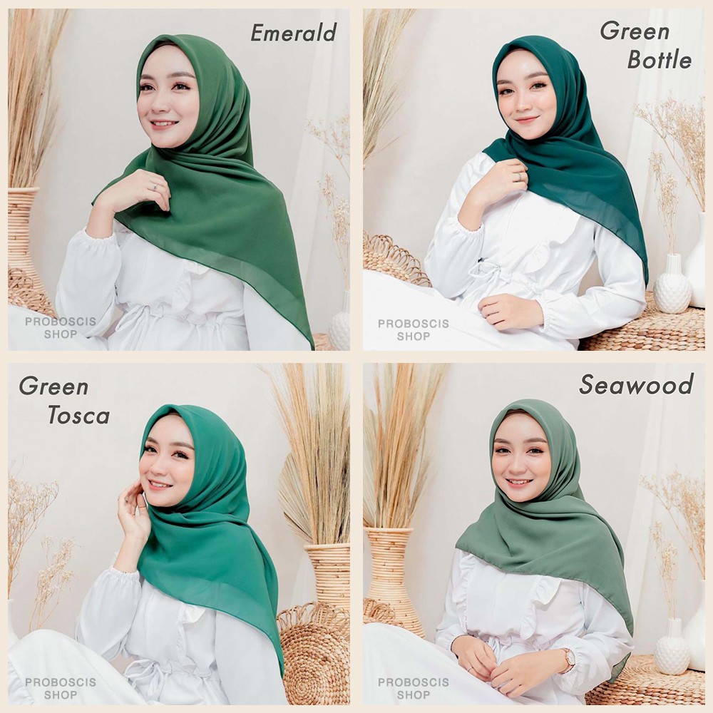Bella Square Jilbab | Hijab Segiempat | Warna Part 2-5