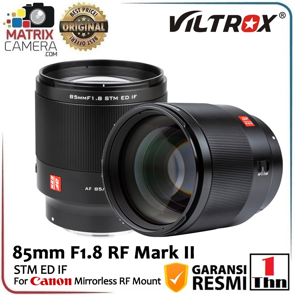 Viltrox Lensa 85mm F1.8 RF II STM ED IF for CANON Mirrorless RF Mount
