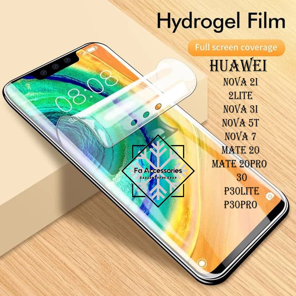 FA ANTI GORES JELLY HYDROGEL HUAWEI NOVA MATE 2I 2LITE 3I 5T 7 20 20PRO P30 P30LITE P30PRO PRO LITE