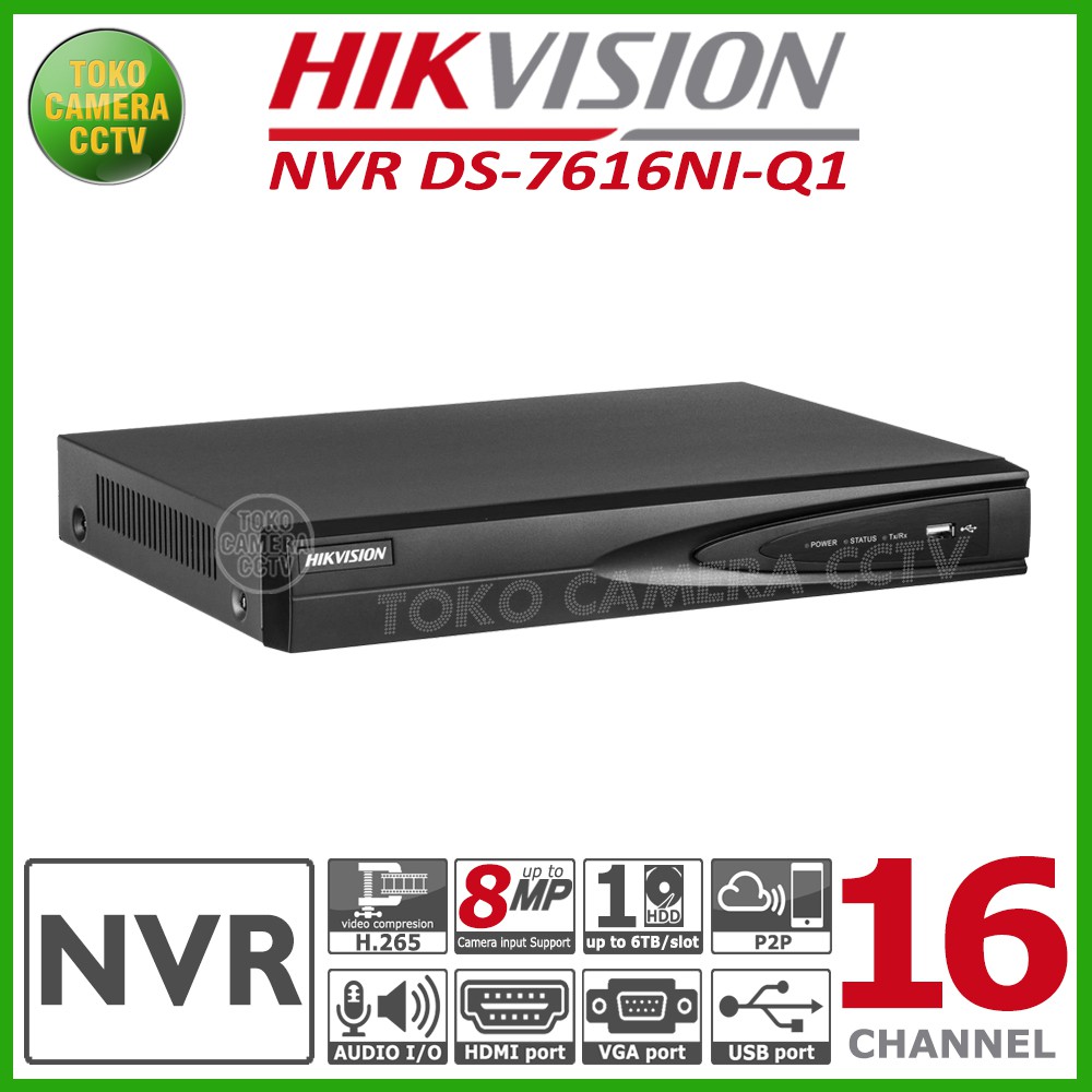 NVR HIKVISION 16 CHANNEL DS-7616NI-Q1