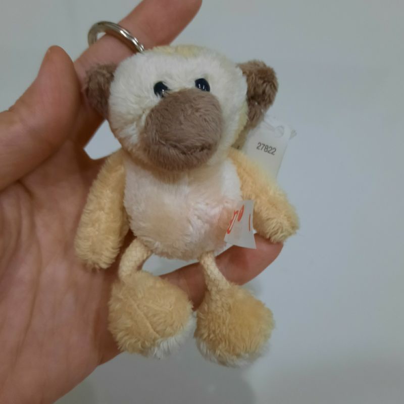 (NET) Ganci Nici Monyet 10 cm / Keychain Nici / Ganci Boneka / Gantungan Kunci Nici / Boneka Nici