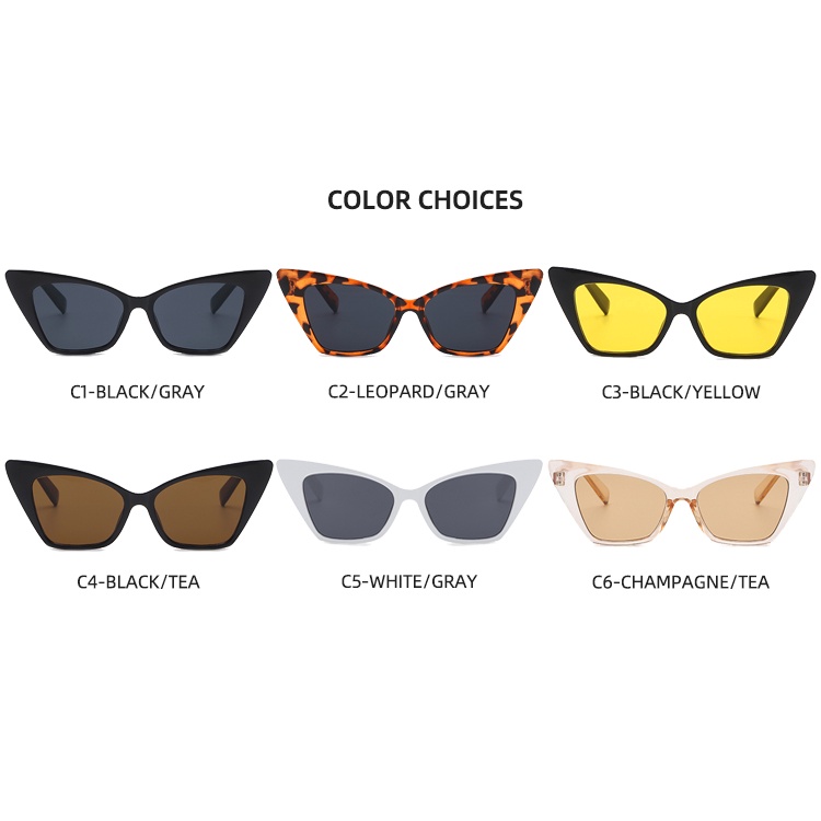 2021 new European and American cat's eye fashion INS simple sunglasses